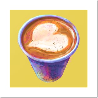 Heart Coffee To Go Posters and Art